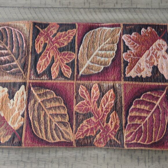 Autumn Leaves Tapestry Table Runner - Picture 1 of 5